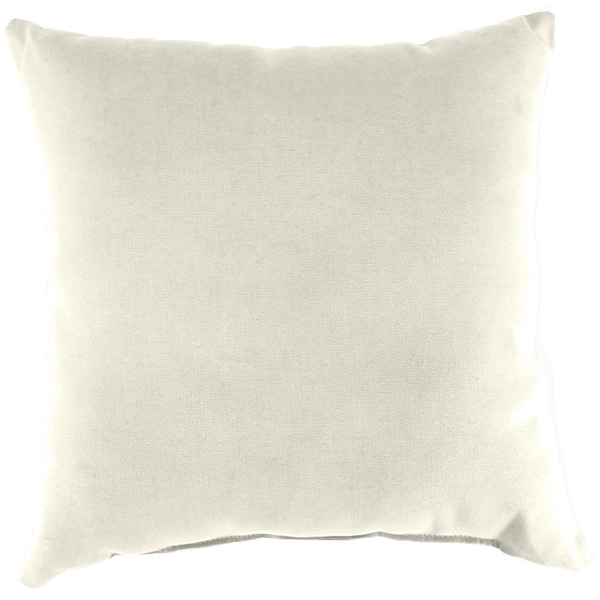 Jordan Manufacturing 22 in. L x 22 in. W x 8 in. T Square Outdoor Throw Pillow in Sand (2-Pack)