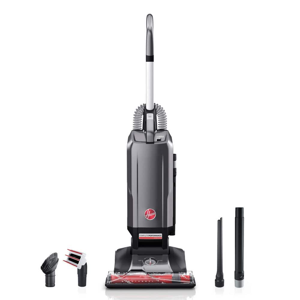 Complete Performance Advanced Pet Corded Bagged HEPA filter Upright Vacuum for Carpet and Hardfloor in Gray