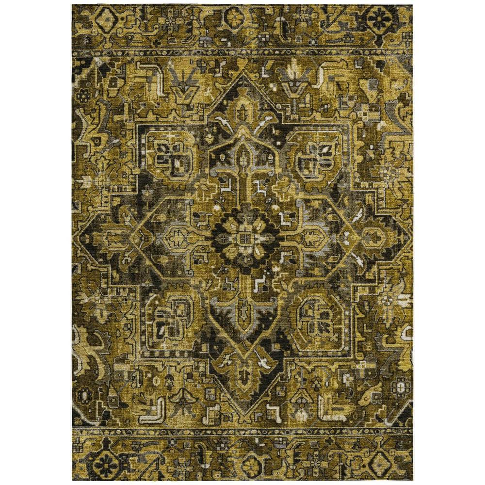 Coffee and Gray 10 ft. x 14 ft. Woven Oriental Rectangle Indoor/Outdoor Area Rug price history on PriceWatchPro