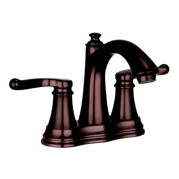 Yosemite Home Decor 4 in. Centerset 2-Handle Deck-Mount Bathroom Faucet in Oil Rubbed Bronze with Pop-Up Drain