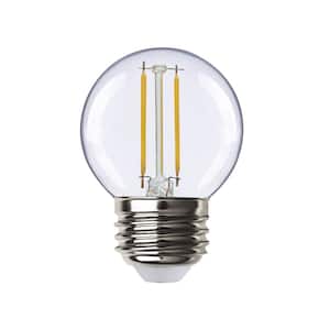 25-Watt Equivalent G16.5 Dimmable ENERGY STAR CEC Filament LED Light Bulb Daylight (3-Pack)