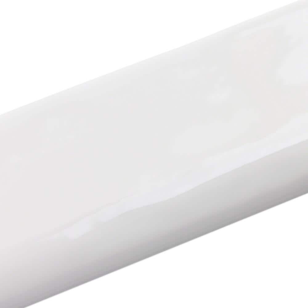 Brookline White 2x10 Polished Ceramic Bullnose Tile