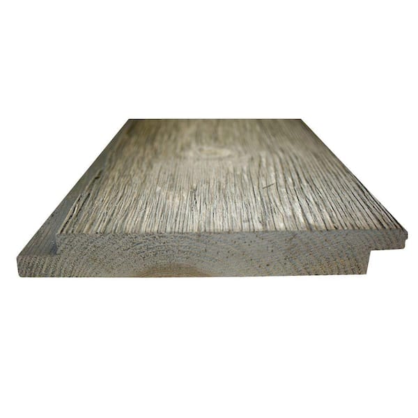 Unbranded 1 in. x 6 in. x 8 ft. Barn Grey #2 and Better Pine Windswept Shiplap Barn Wood Board (7-Piece/Box)