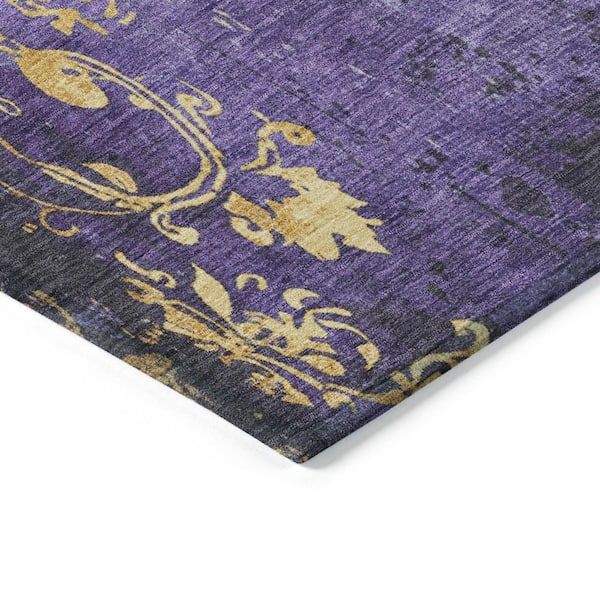 Chantille Machine Washable Indoor/Outdoor Abstract ACN1788 Purple 10 ft. x 14 ft. Area Rug