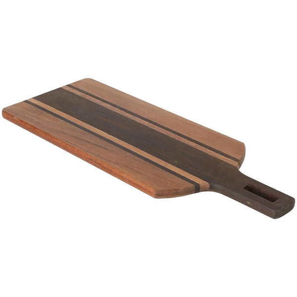 KENMORE San Ysidro 21.5 in. x 8 in. Acacia Wood Rectangle Cutting Board in Brown