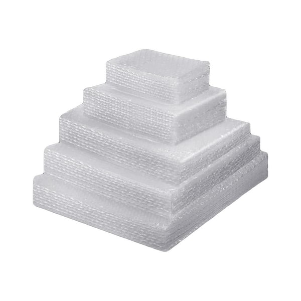 Bubble Pouches Bags for Shipping Packing Cushion Wrap Supplies 5 Sizes Clear 100 Pcs for Dishes Glasses