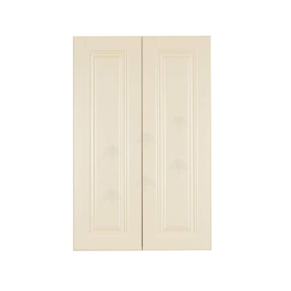 Oxford Creamy White Plywood Raised Panel Stock Assembled Wall Kitchen Cabinet (30 in. W x 42 in. H x 12 in. D) price history on PriceWatchPro