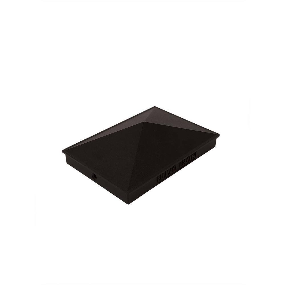 Nuvo Iron Black Aluminum Pyramid Post Cap for 4" x 6" Posts