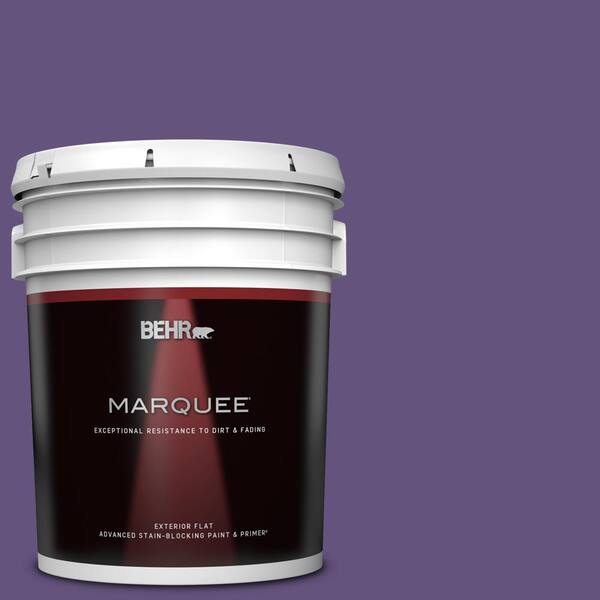 BEHR MARQUEE 5 gal. #S-G-650 Berry Syrup Flat Exterior Paint & Primer