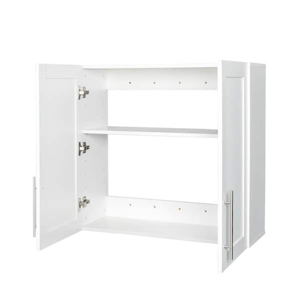 31.5 in. W x 11.81 in. D x 29.9 in. H Bathroom Storage Wall Cabinet in White