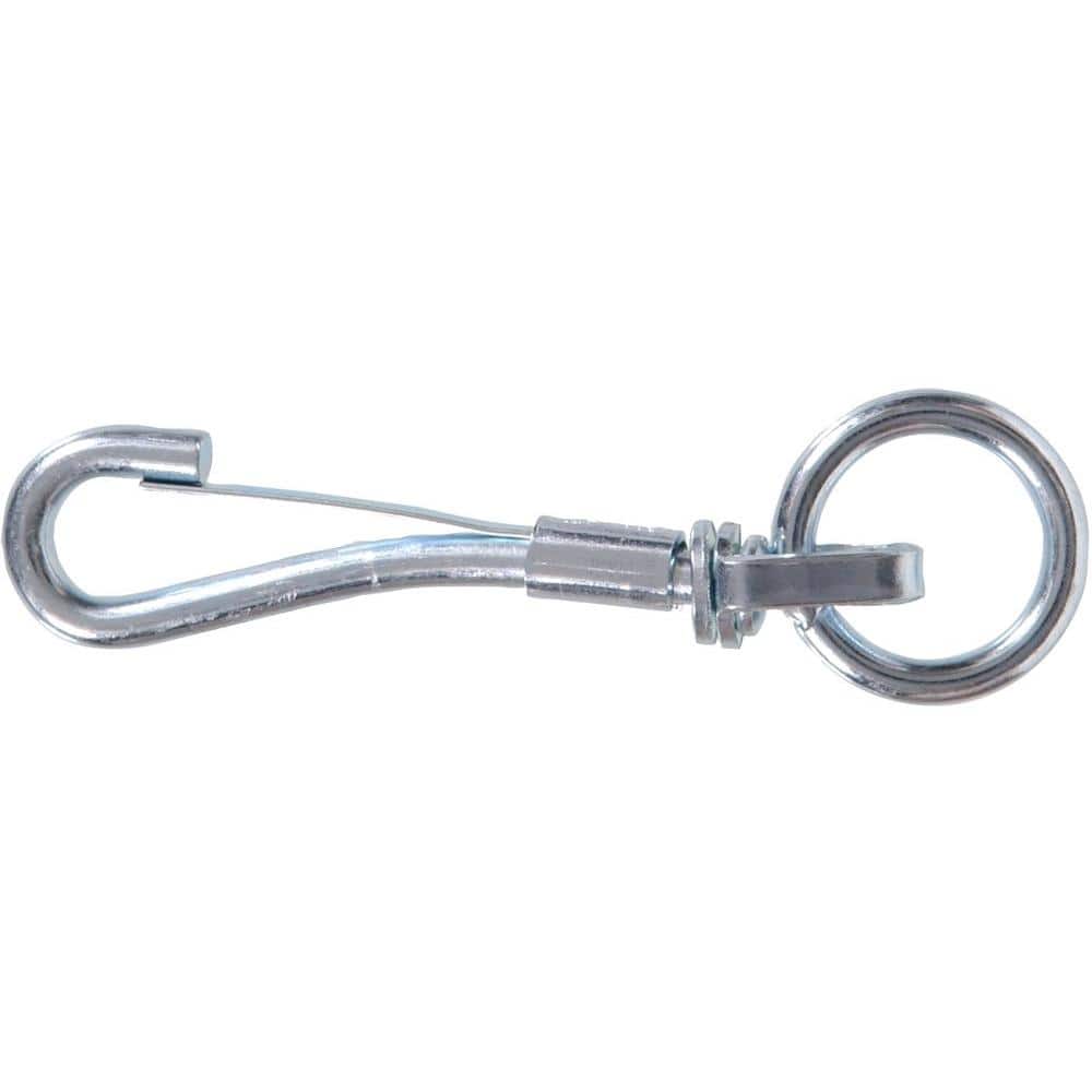3/4 x 4-3/8 in. Spring Snap Round Swivel Eye with Ring in Zinc-Plated (10-Pack) price history on PriceWatchPro