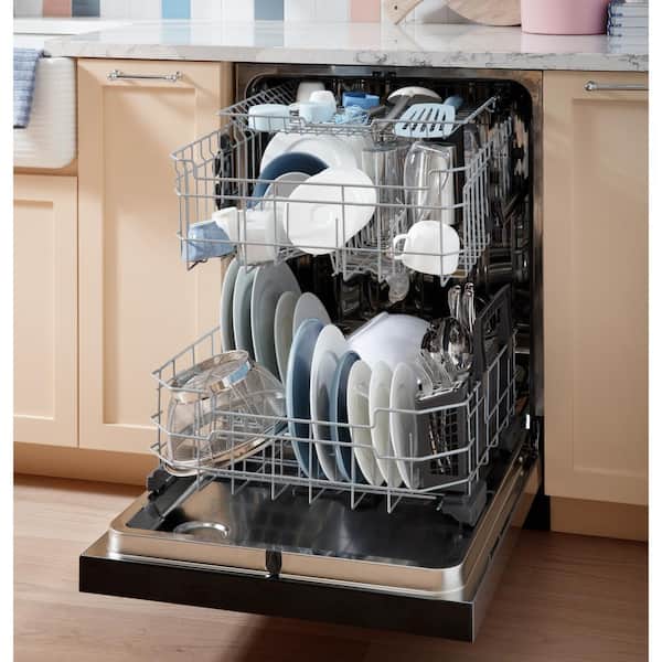 Reviews for GE 24 in. Top Control Built-In Tall Tub Dishwasher in  Fingerprint Resistant Stainless with Dry Boost, 3rd Rack, and 47dBA
