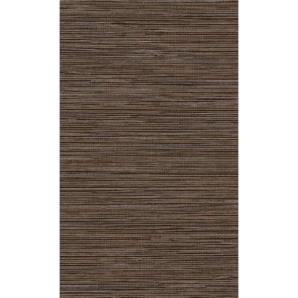 Walls Republic Grasscloth Style Brown Non-Woven Paste the Wall Textured Wallpaper 57 sq. ft.