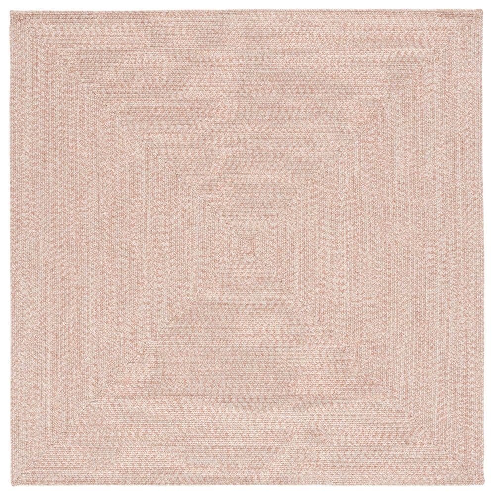 SAFAVIEH Braided Natural 6 ft. x 6 ft. Machine Washable Concentric ...