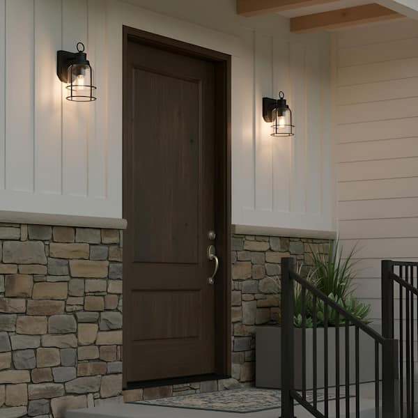 Quoizel Camberly 12.13 in. Matte Black Motion Sensing Dusk to Dawn