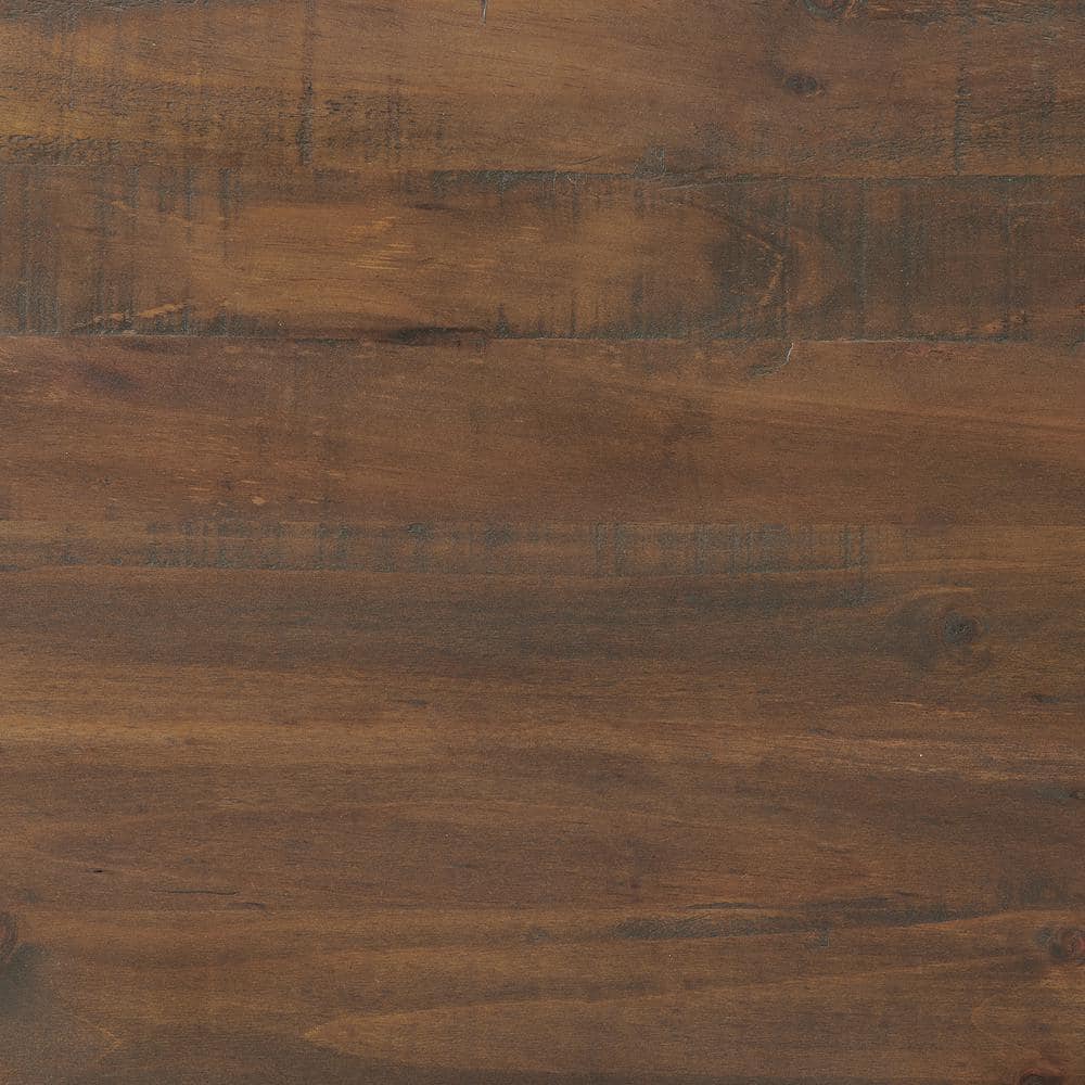 Adam 36" Black Solid Pine Wood Desk with Sawhorse Legs
