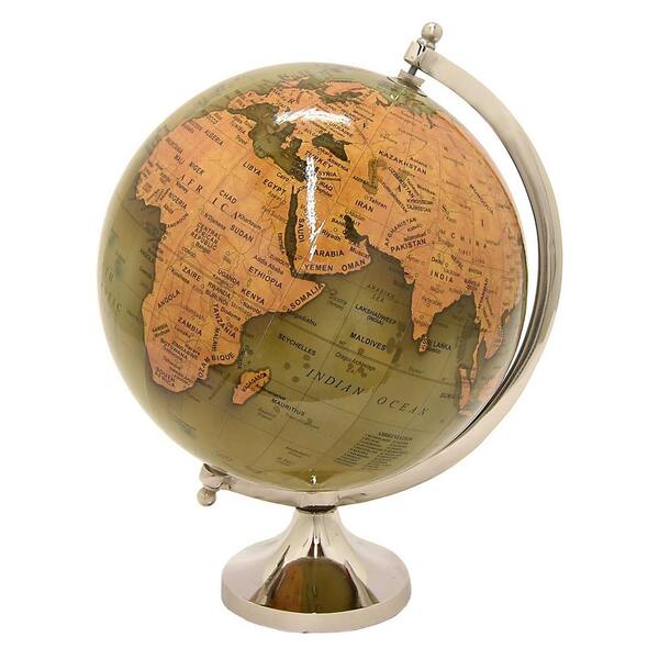 THREE HANDS 6 in. x 6 in. Globe 6 in. - Nickel Base in Green