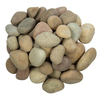 River Rock Landscape Rocks Landscaping Supplies The Home Depot