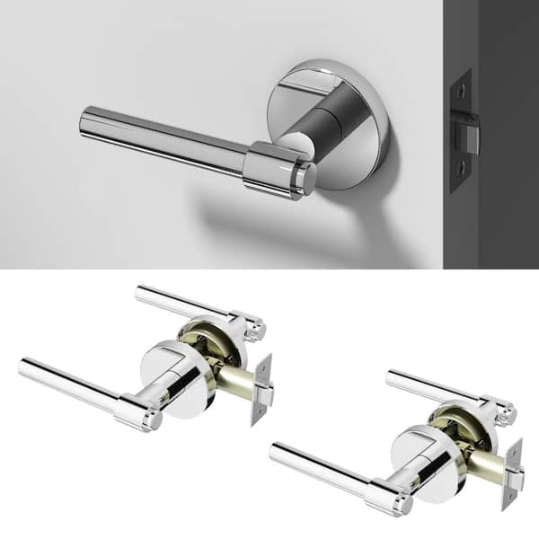Okun Zen Metal Chrome Passage Hall/Closet Round Door Handle with Round — free download