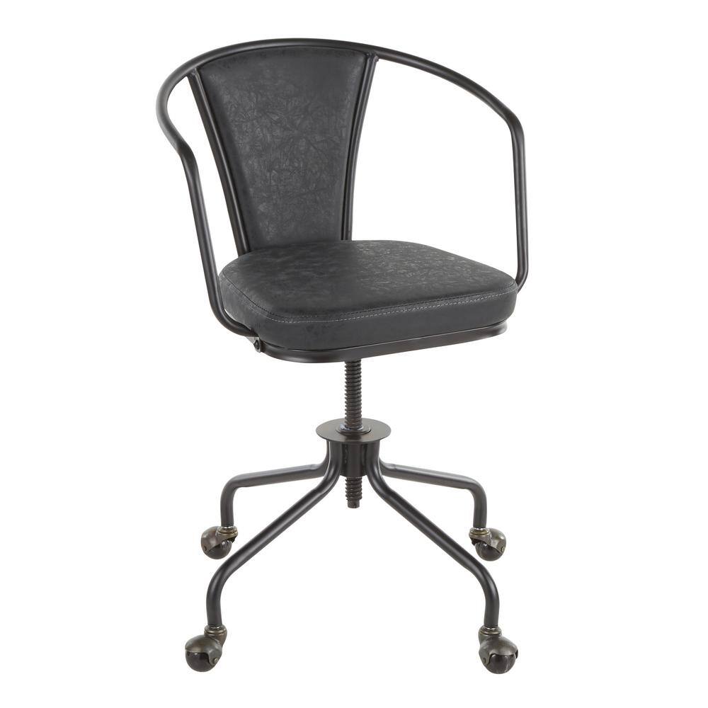 industrial metal desk chair