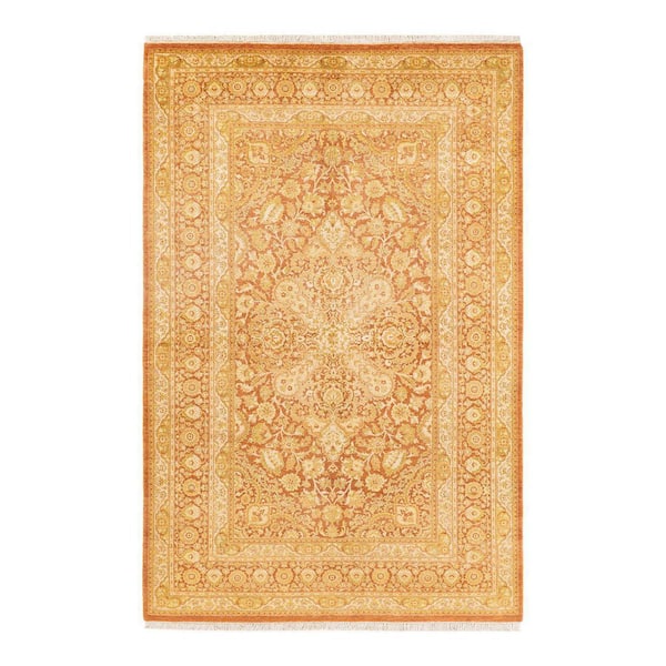Solo Rugs Mogul One-of-a-Kind Traditional Brown 4 ft. 8 in. x 7 ft. 2 in. Oriental Area Rug