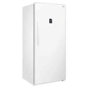 27.99 in. 14 cu.ft Convertible freezer, Partial Automatic Defrost Upright Freezer in white Garage Ready