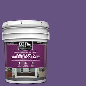 5 gal. #HDC-MD-25 Virtual Violet Textured Low-Lustre Enamel Interior/Exterior Porch and Patio Anti-Slip Floor Paint