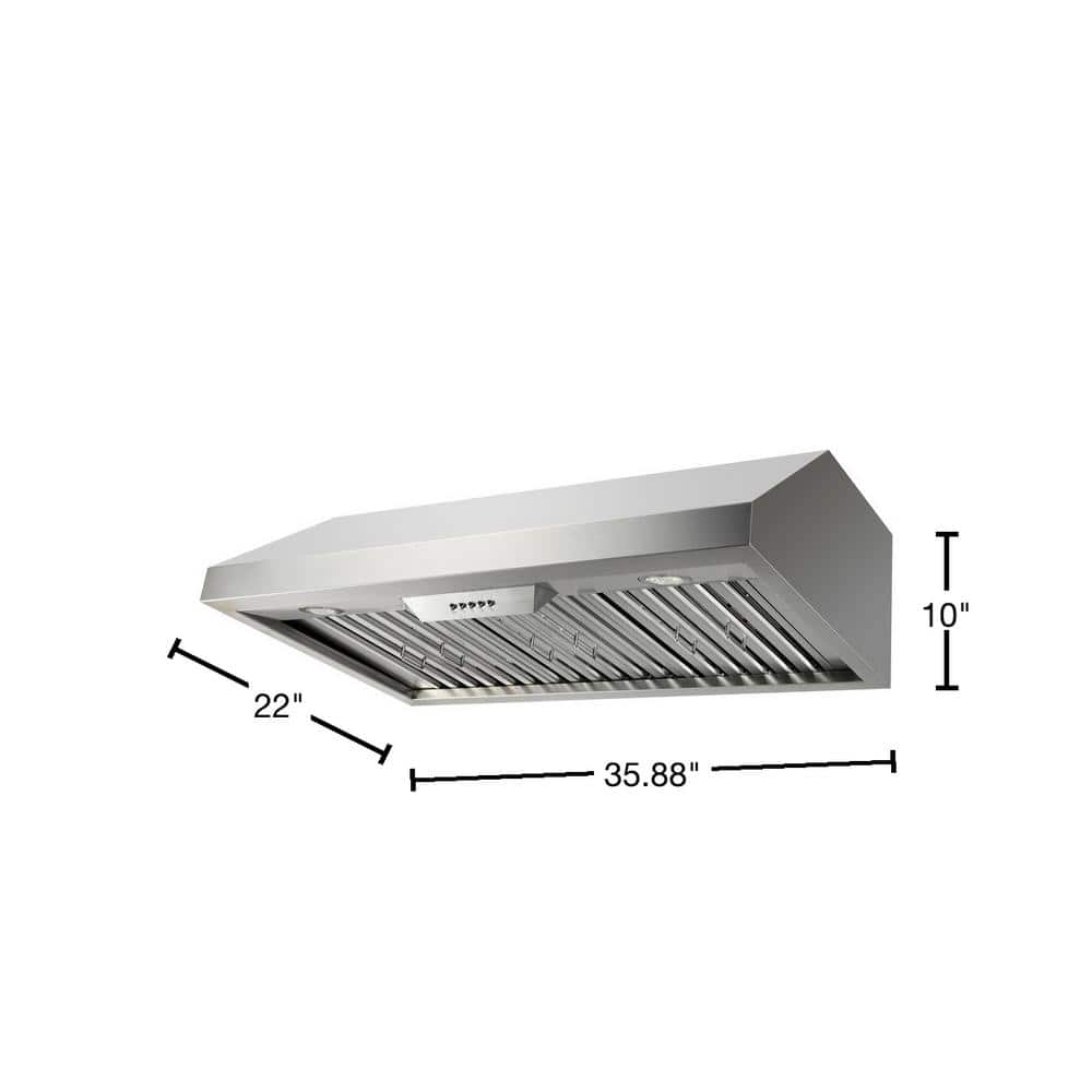 NXR 36" Stainless Steel Convertible Under Cabinet Range Hood