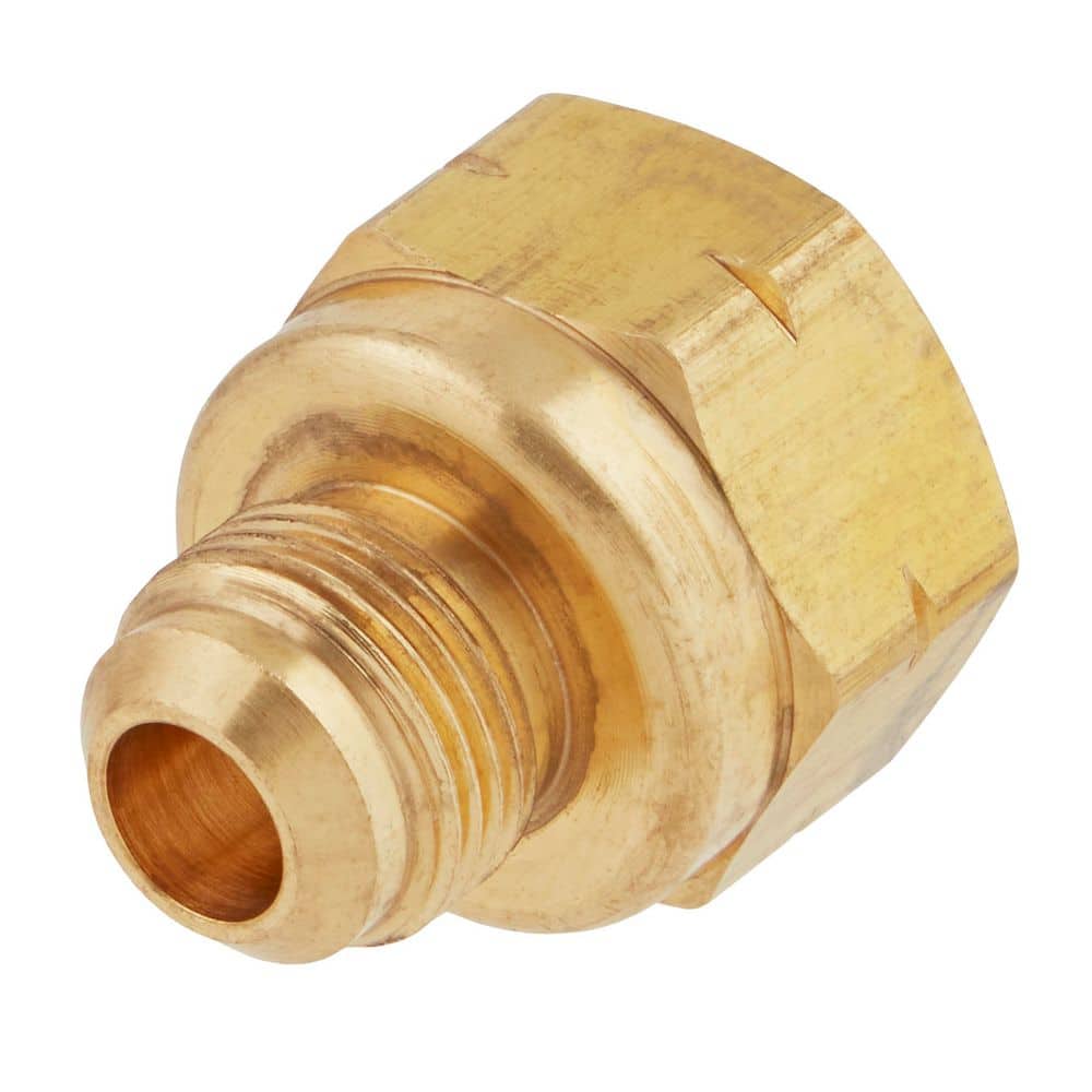 【BUFFALO】IFC-ATS2P2 Everbilt 3/8 in. Flare x 1/2 in. FIP Brass Adapter Fitting 801289