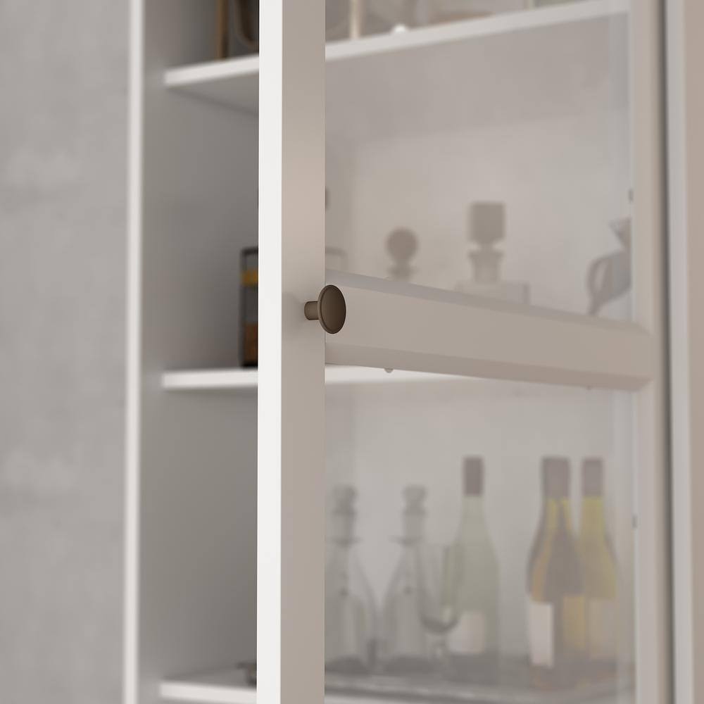 Buy White Wood Wine Bar Kitchen Food Pantry With 4Tier