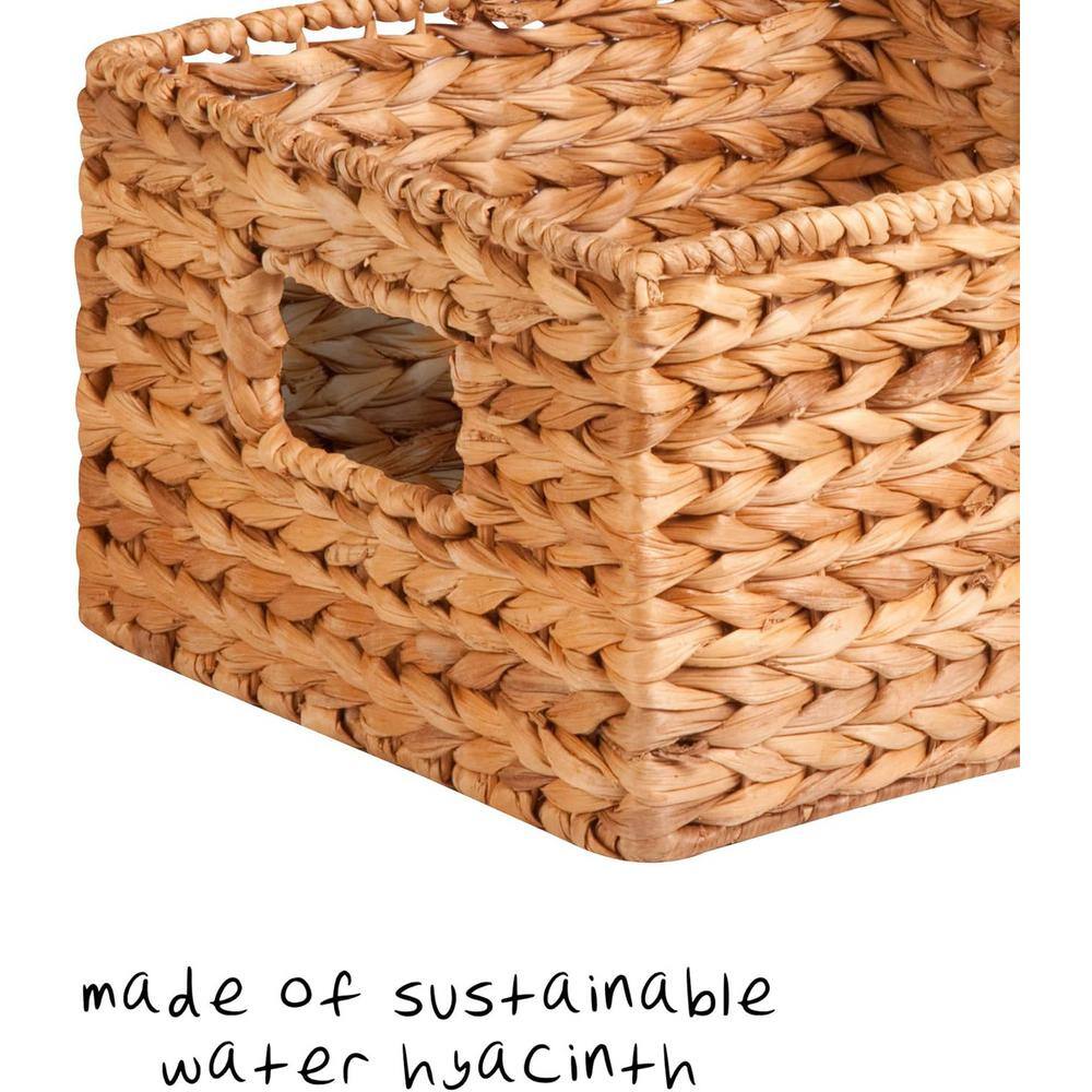 Natural Wicker Nesting Storage Basket Set with Handles