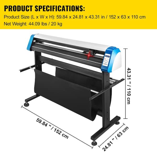 SVOPES 53 in. Automatic Vinyl Cutter Plotter, Adjustable