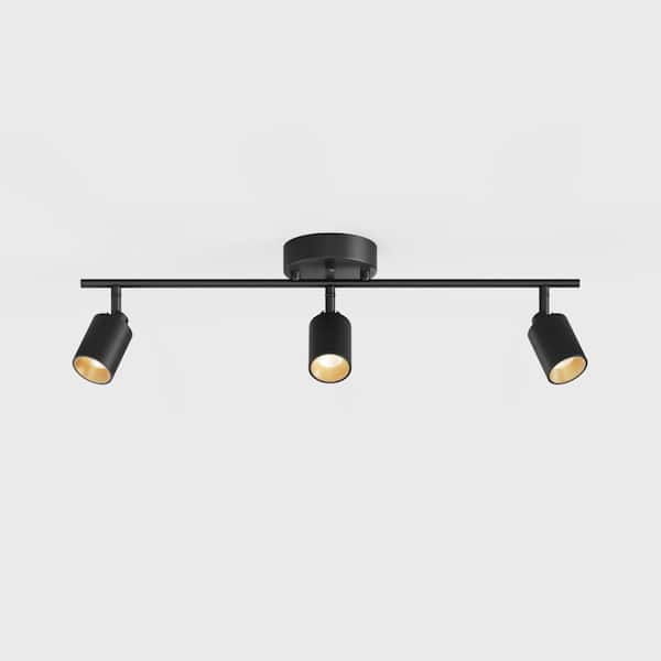 Vidalite Shura 3-Light Black Integrated LED Track Light with