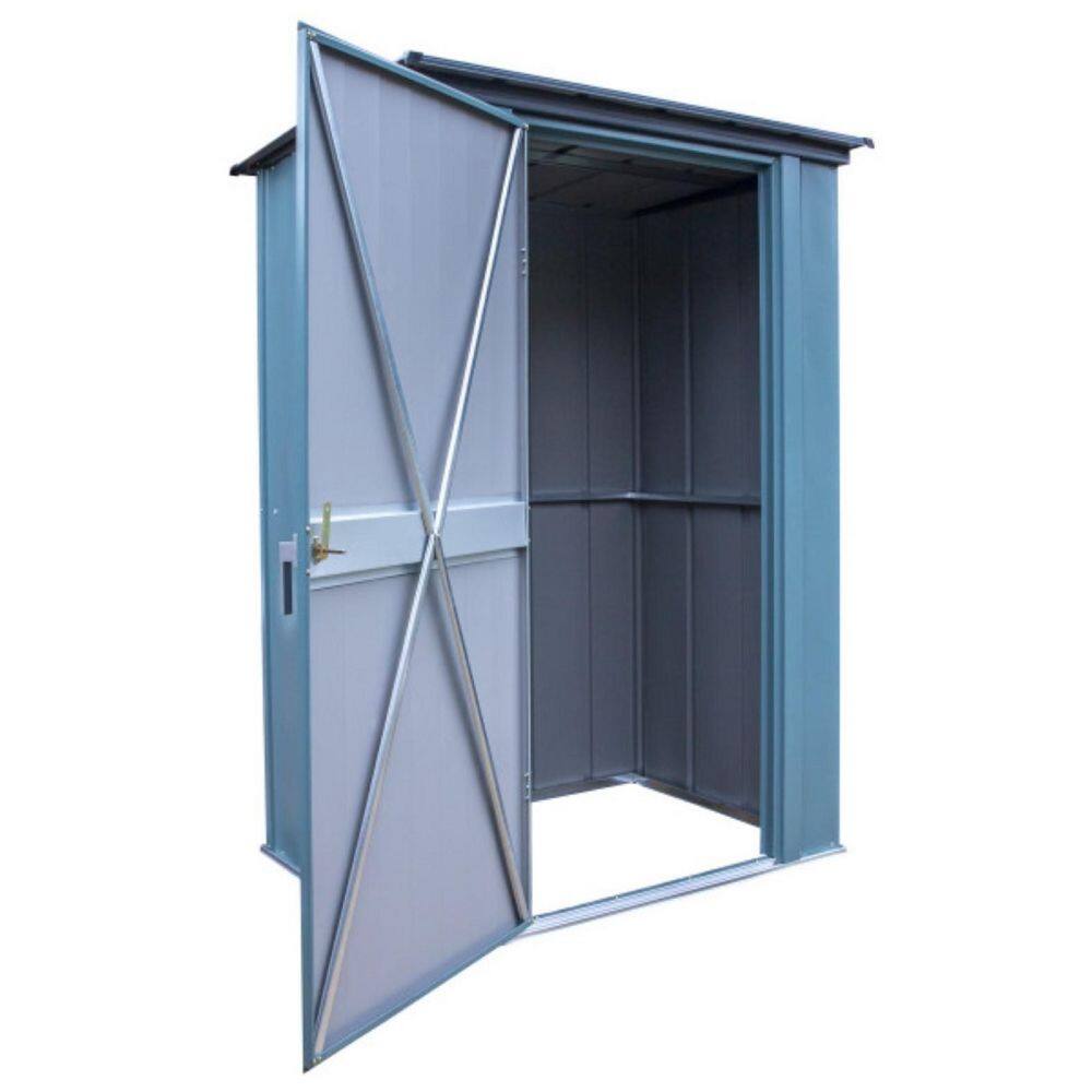 Juniper Berry 4' x 3' Steel Patio Storage Shed Kit