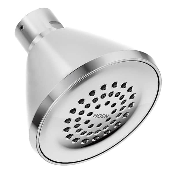 MOEN M-Dura 1-Spray Patterns with 1.75 GPM 4 in. Wall Mount Fixed Shower Head in Chrome