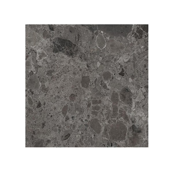 Giorbello Ambience Terrazzo Deep Gray 24 in.x 24 in.x 10mm