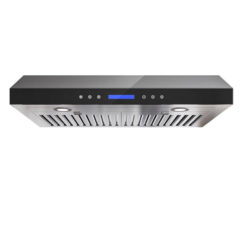30 in. 900 CFM Ducted Under Cabinet Range Hood in Black Glass with 3-Venting Options, Touch and Gesture Control, Remote price history on PriceWatchPro