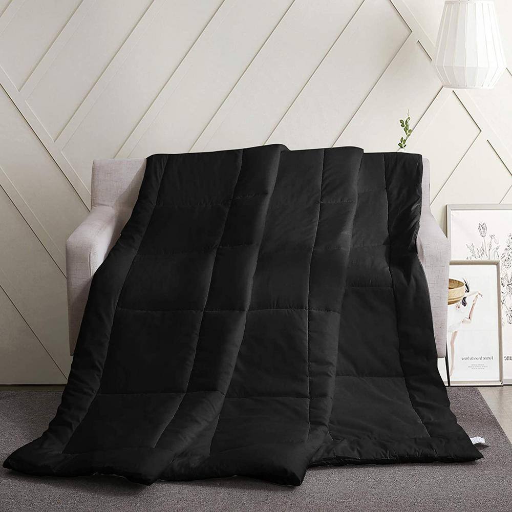 Black Queen Microfiber Down Alternative Duvet Insert Set