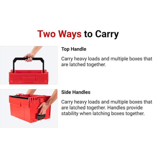 TEKTON Stacking Deep Open Tote (LT-BOXX 3) 17.5 in. OLB21023 - The