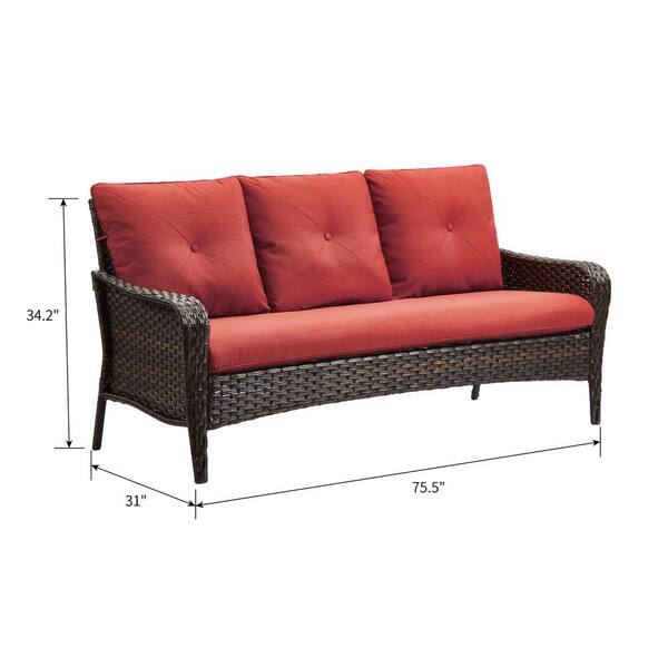 HD Designs Outdoors® Kinsley Wicker Cushion Sofa Set, 4 pc - Kroger