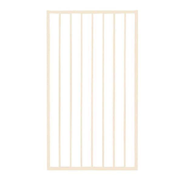 US Door and Fence Pro Series 3 ft. x 5 ft. Navajo White Steel Fence Gate