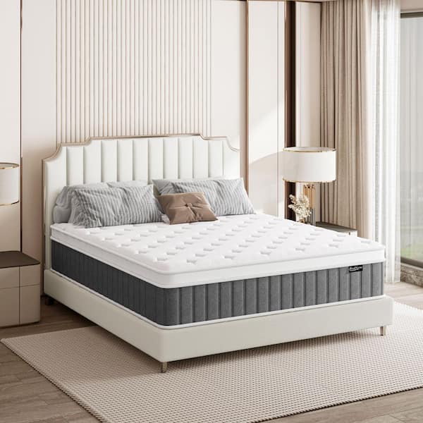 Hybrid Series Mattress, King Size Mattress, Medium Firm, Pocket Spring, 14 in. Mattress in a Box