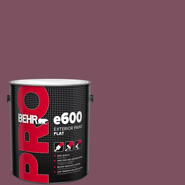 BEHR PRO 1 gal. #PPU1-19 Classic Berry Flat Exterior Paint PR61301 ...