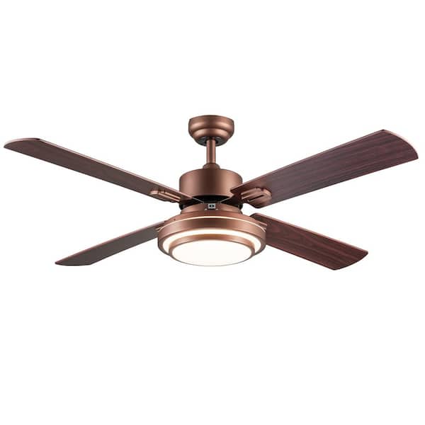 River Of Goods Maglyn 51 In Integrated Led Copper Ceiling Fan With Light 20187 The