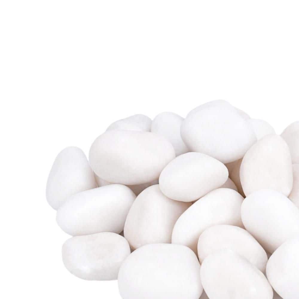 OGETFUUR 15 lbs 1 to 3 in. White Rocks for Plants Indoor Large Polished ...