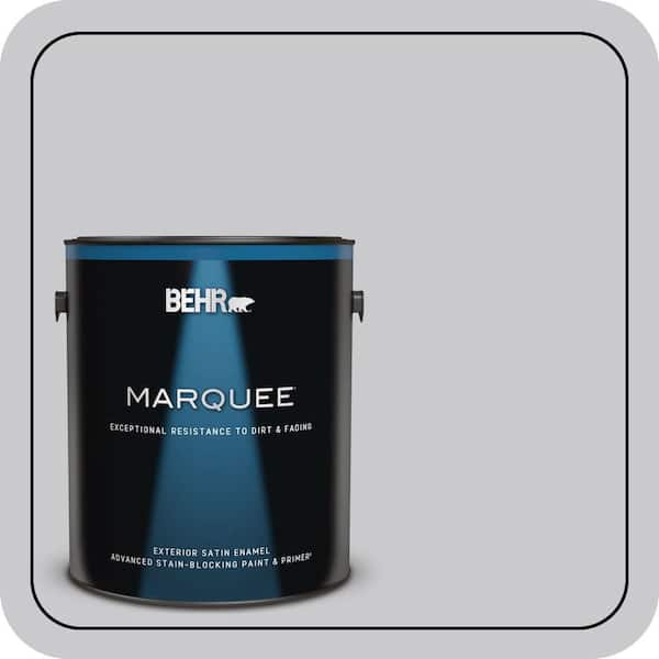 BEHR MARQUEE 1 gal. #ECC-62-1 Urban Gray Satin Enamel Exterior Paint & Primer