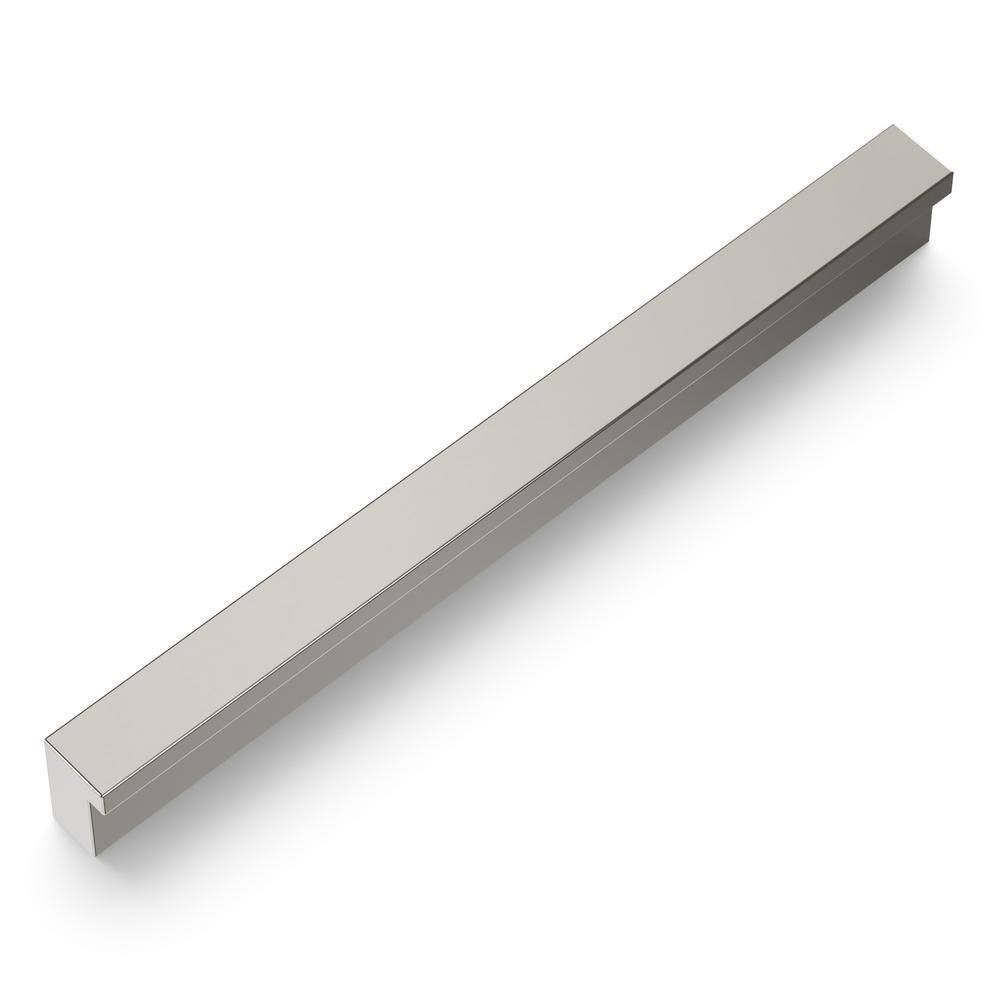 Brushed Nickel Modern Finger Cabinet Handles with Mounting Hardware