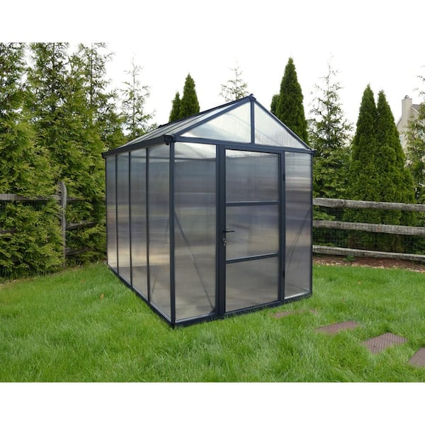 CANOPIA by PALRAM Glory 704494 Kit Greenhouse The ft. Home DIY - Depot x ft. Gray/Diffused 8 6