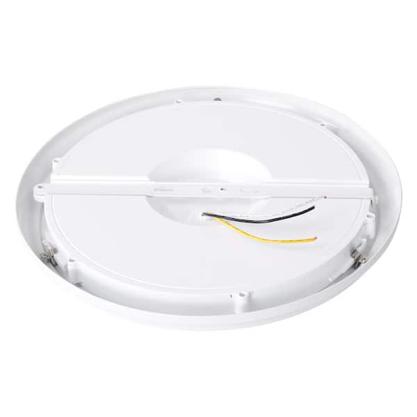 Honeywell 15 In 1 Light White Ceiling Led Flush Mount With Remote Control Kt118d900100 The Home Depot - How To Install Honeywell Led Ceiling Light
