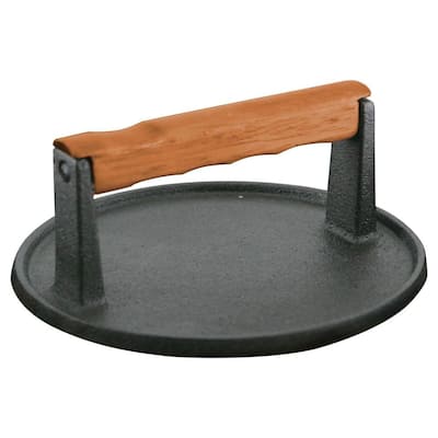 Lodge Cast Iron - Round Grill Press – Lomelo's Meat Market